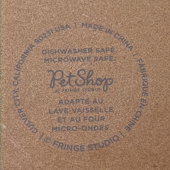 artfully playful cat bowl-exposed colored clay stoneware base w/decal art-NWOT - Picture 8 of 9